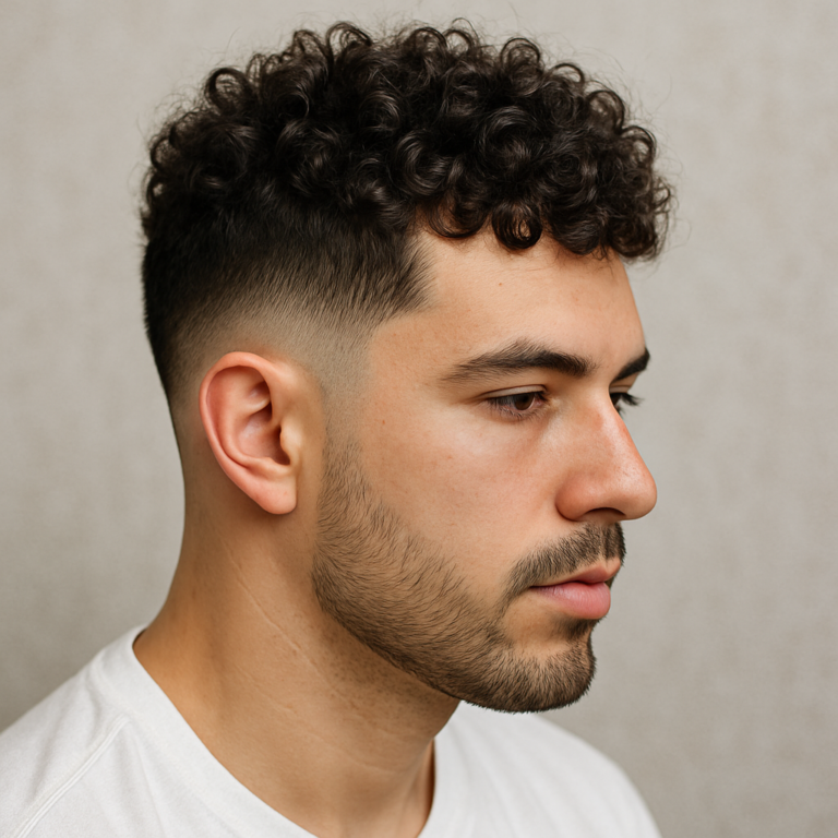 Drop Fade for Curly Hair